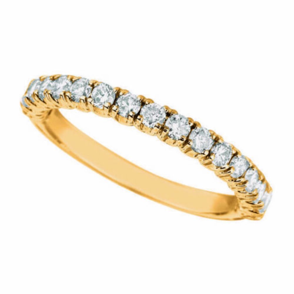 0.25 Carat Natural Diamond Stackable Ring G SI 14K Gold